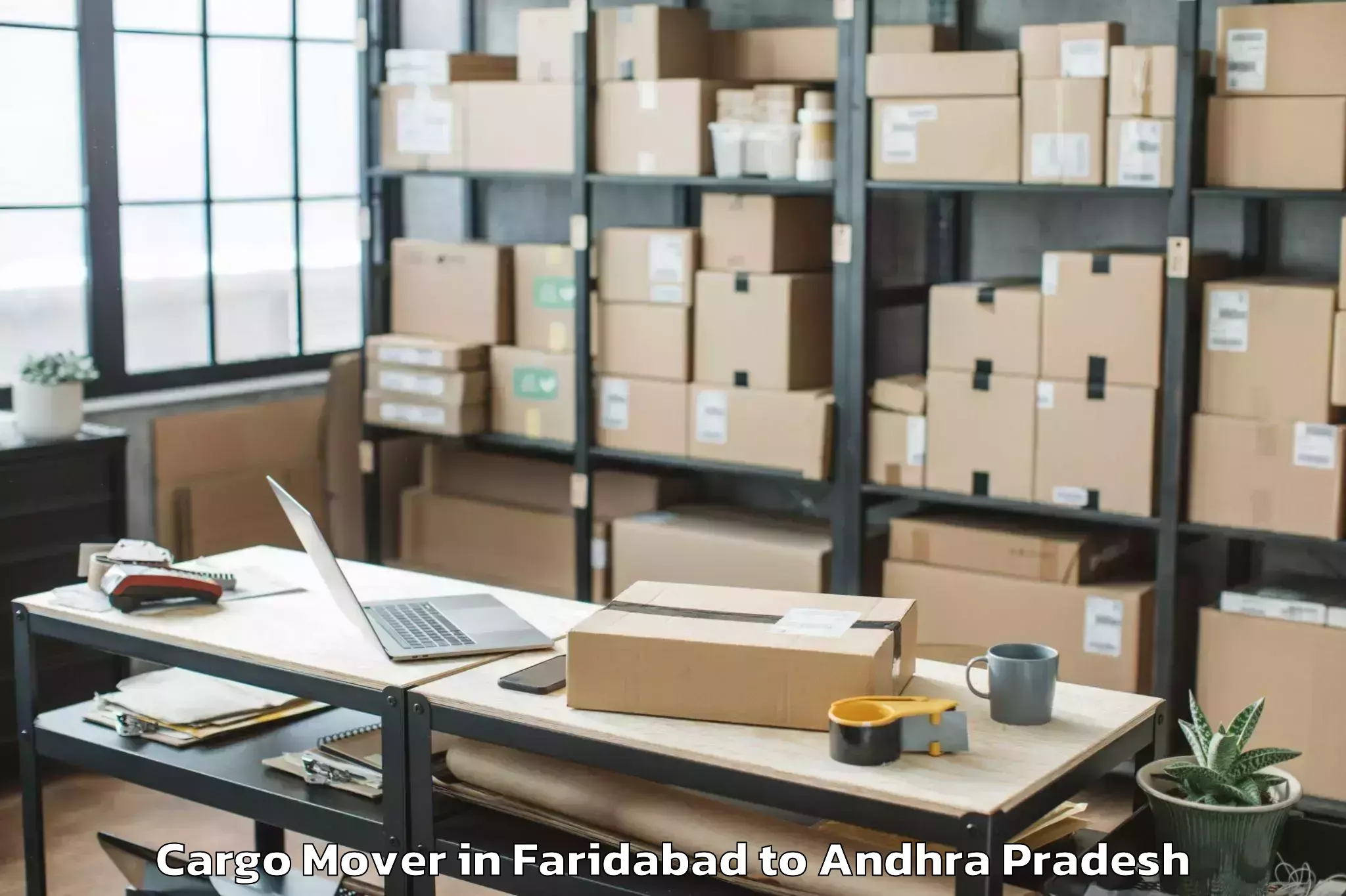 Affordable Faridabad to Sambepalle Cargo Mover